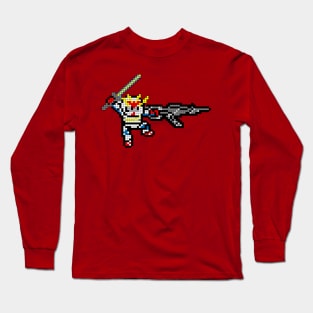 8 Bit Gundam Long Sleeve T-Shirt